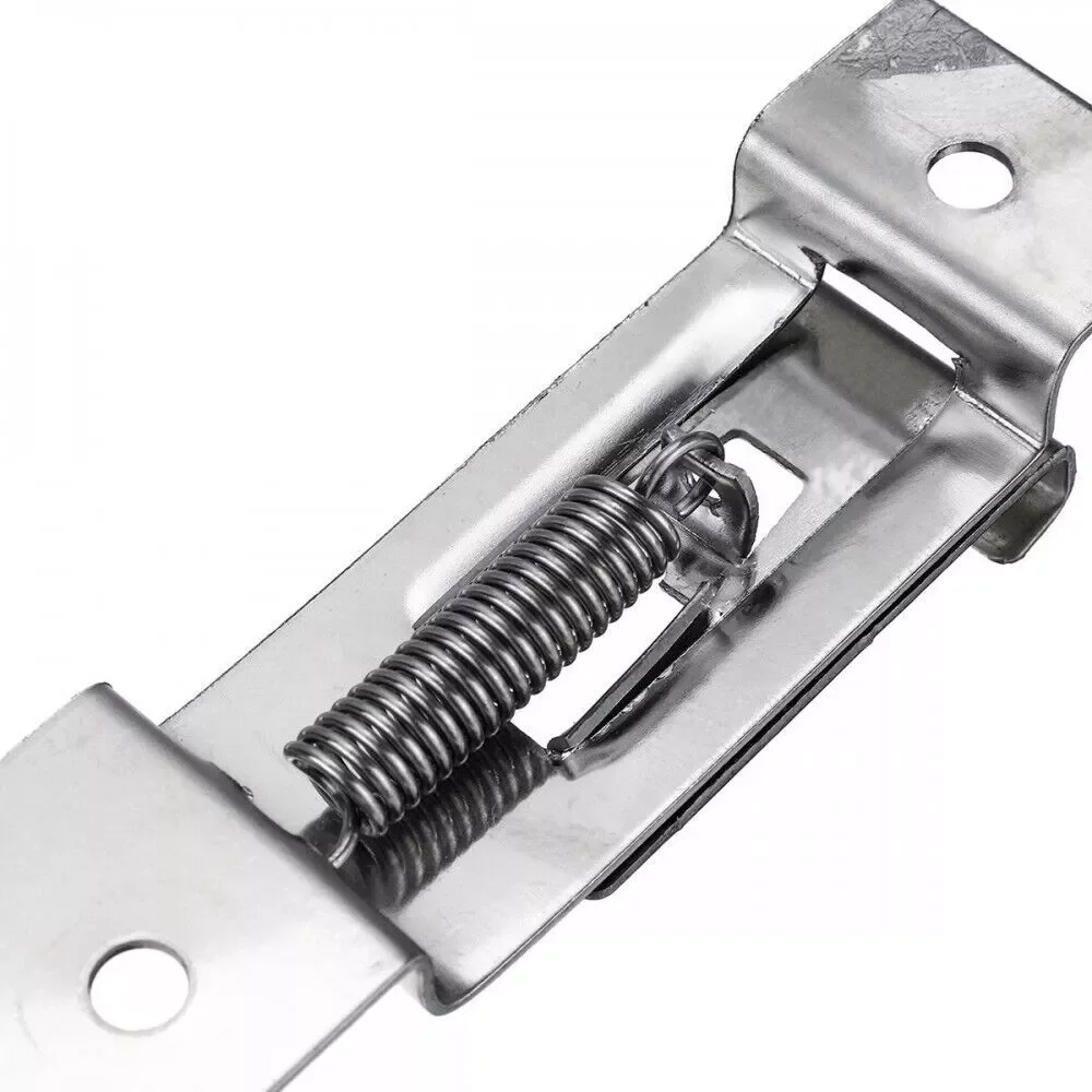 2PCS/Set Stainless Steel Trailer License Plate Holder Spring Holder Number Plate Clip Replacement Car Trailer Loaded Car Bracket