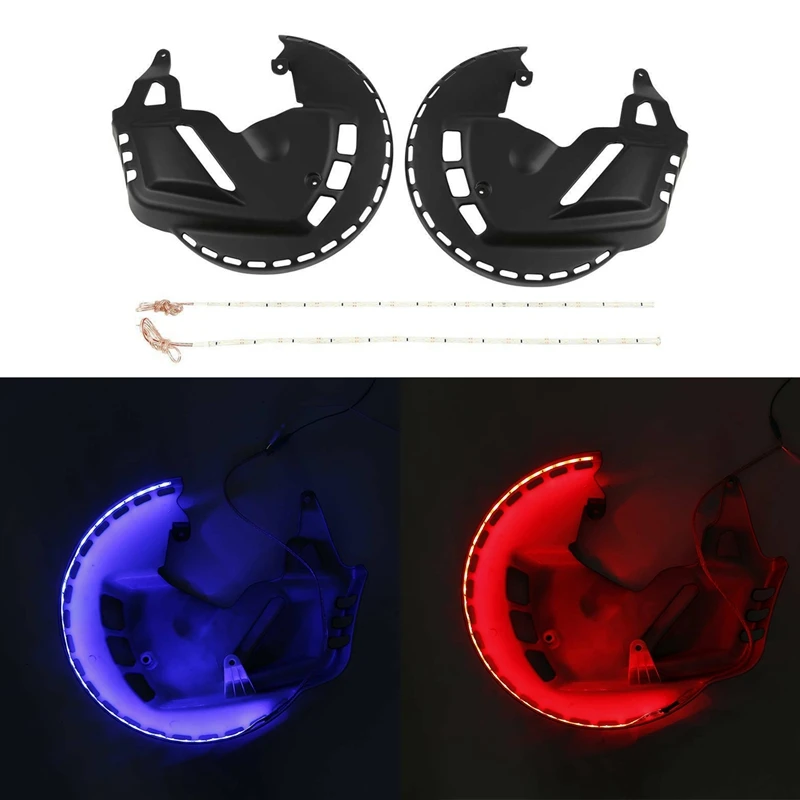 

HOT-Brake Motorcycle Rotor Covers LED Light Fit For Honda Goldwing GL1800 01-17 F6B 13-17