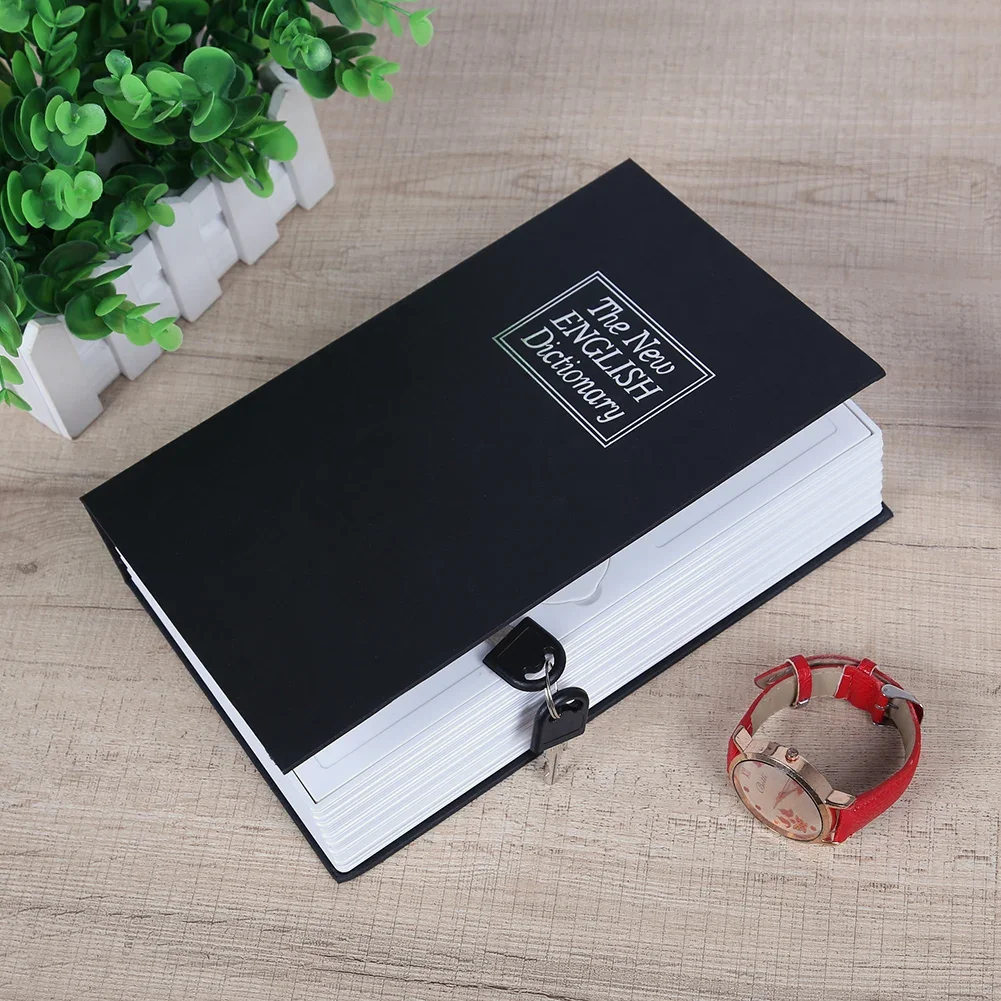 Creative English Dictionary Shape Money Saving Box Safe Book Coin Piggy Bank with Key Cash Coins Saving Boxes Ornaments