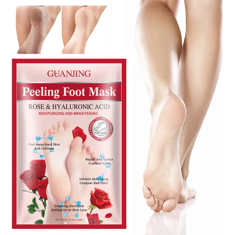 Feet Exfoliating Foot Masks Peeling Off Calluses Dead Skin Heels Foot Peeling Anti Cracked Spa Pedicure Socks Foot Skin Care