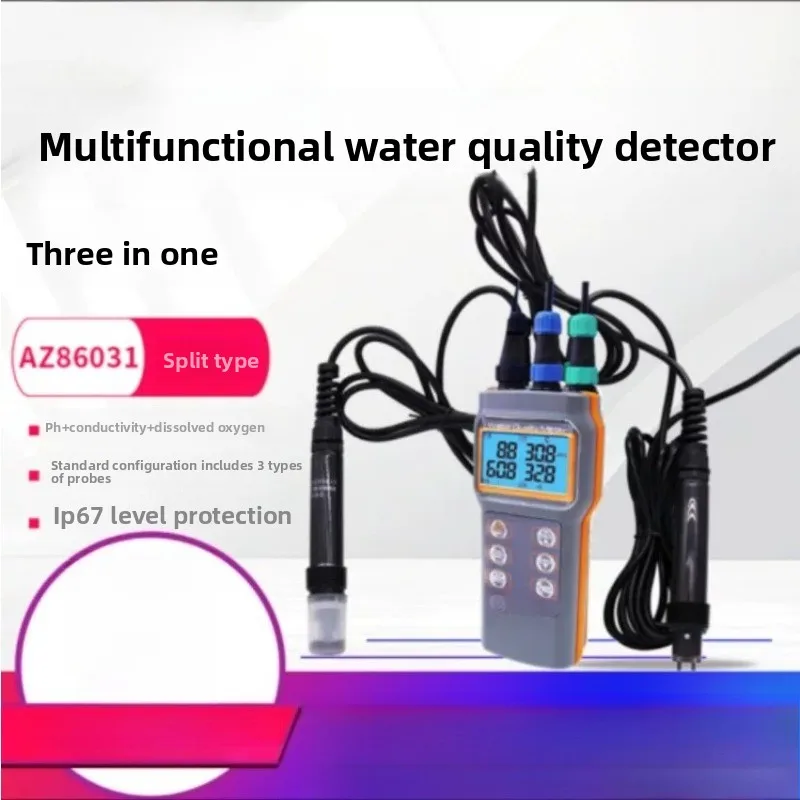 Az86031 multifunctional water quality tester - ph meter, dissolved oxygen , conductivity ,  salinity meter