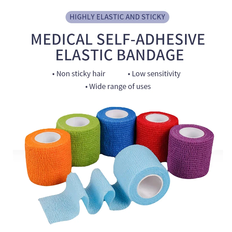 1 Pcs Tattoo Grip Bandage Tape Cover Wrap Finger Wrist Protection Non-woven Elastic Tattoo Supplies Bandage Pmu Accessories