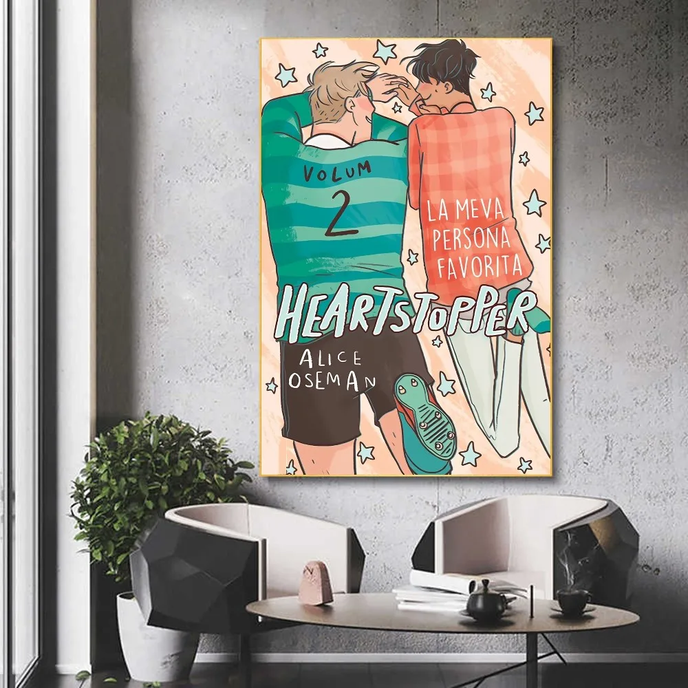 Nowy plakat do białej księgi Heartstopper wodoodporny papierowa naklejka Bar kawowy sztuka estetyczna obraz ścienny