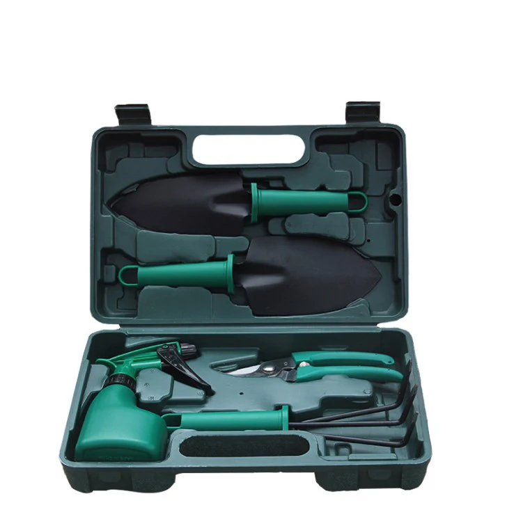 10 Pcs Multifunction Flower  Plastic Box Stainless Steel Fork  Garden Tool Set Cutting Tool for Outdoor Garden
