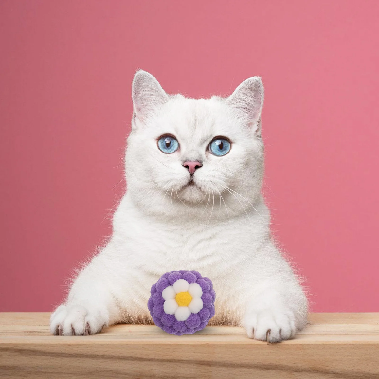 

Bell Ball Pet Interactive Plaything for Indoor Cats Sturdy Hunting Instinct Self Amusing Cat Chasing Toys Balls Kitten