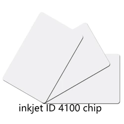 Carte d'identité intelligente PVC 125KHZ, vierge imprimable, RFID, avec puce TK4100/EM4100, pour imprimante à jet d'encre Epson/Canon, 50 pièces/lot, livraison gratuite