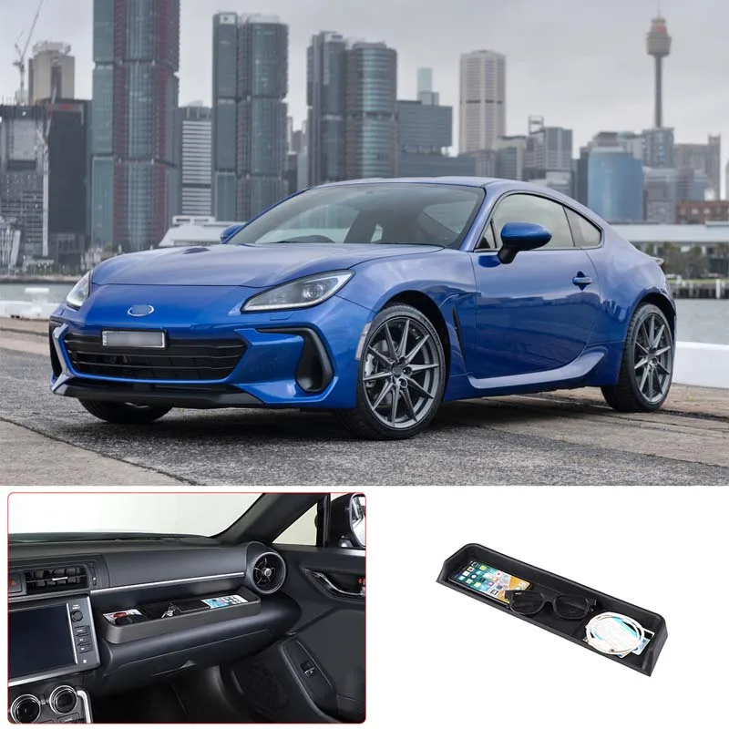 

For 2022 Toyota 86/Subaru BRZ TPE black car styling co-pilot dashboard multi-function storage box glove box car interior parts