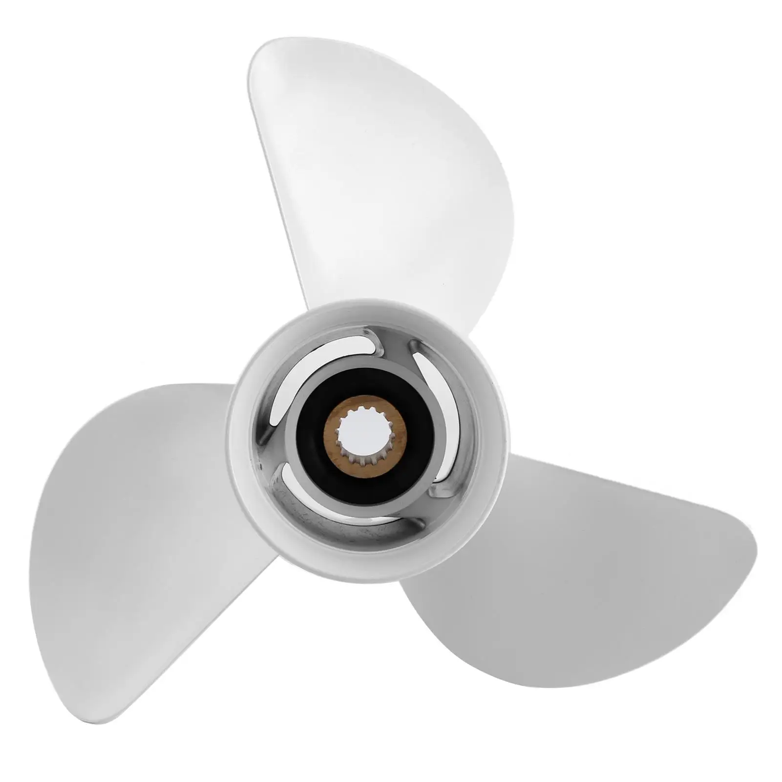 13x19 Outboard Propeller High Thrust 3 Blades 15 Tooth 6E5-45941-00-00 Fit for Yamaha 50-130HP Engine Aluminum Alloy