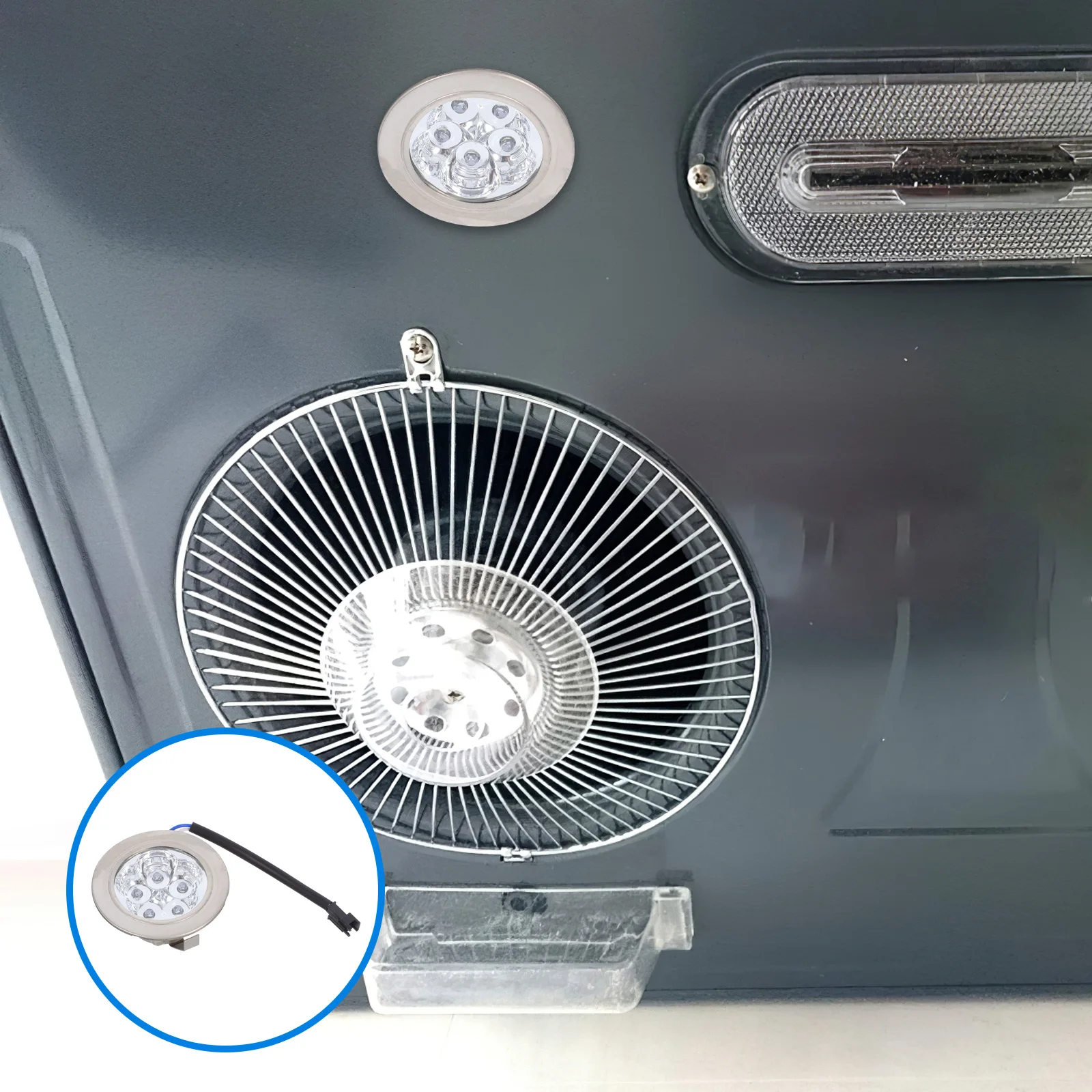 

2pcs Led Range Hood Light 12V Cold White Appliance Replacement Easy Install Stove Hood Energy Efficient Lighting