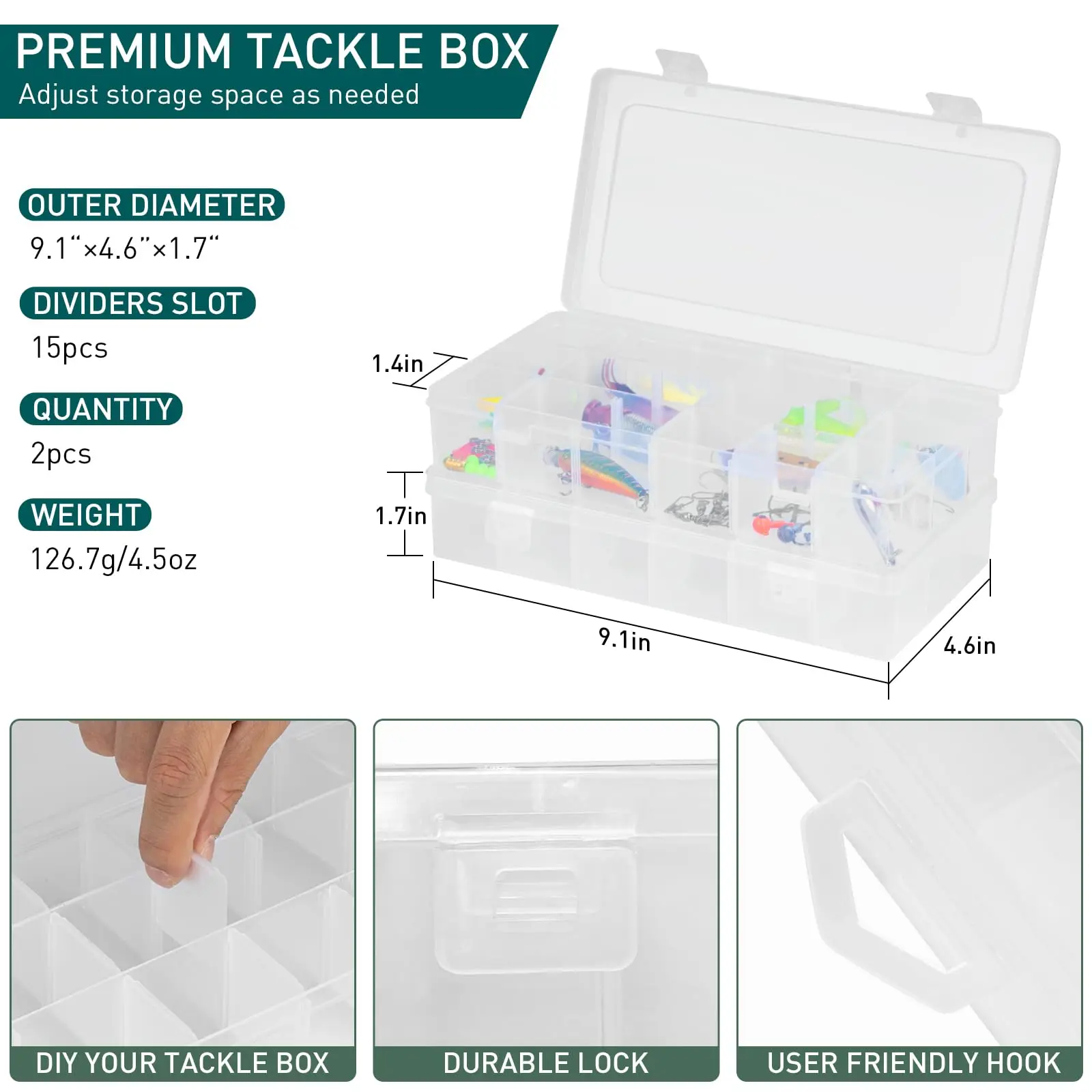 Mochila de pesca táctica con soporte para caña y cajas de aparejos - imagen 2