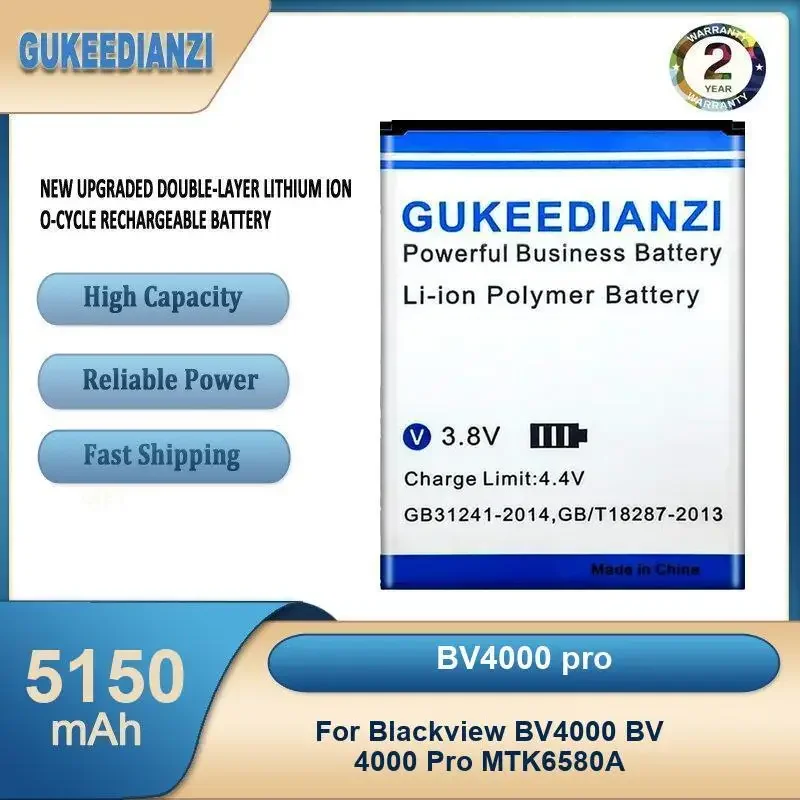 

BV4000 pro 5150 мАч аккумулятор для мобильного телефона большой емкости для Blackview BV4000 BV 4000 Pro MTK6580A