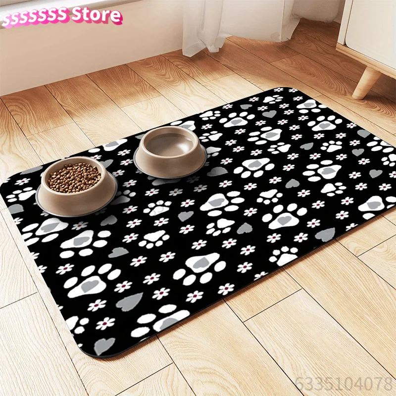 Quick-drying dish drying mat, absorbent surface catches water easily. Non-slip backing keeps mat stable, easy to clean for kitch