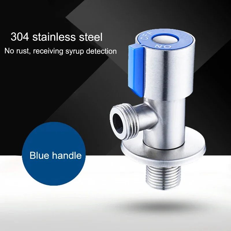 Angle Valves 304 Stainless Steel Brushed Finish Filling Valve Bathroom Accessories Angle Valve For Toilet Sink