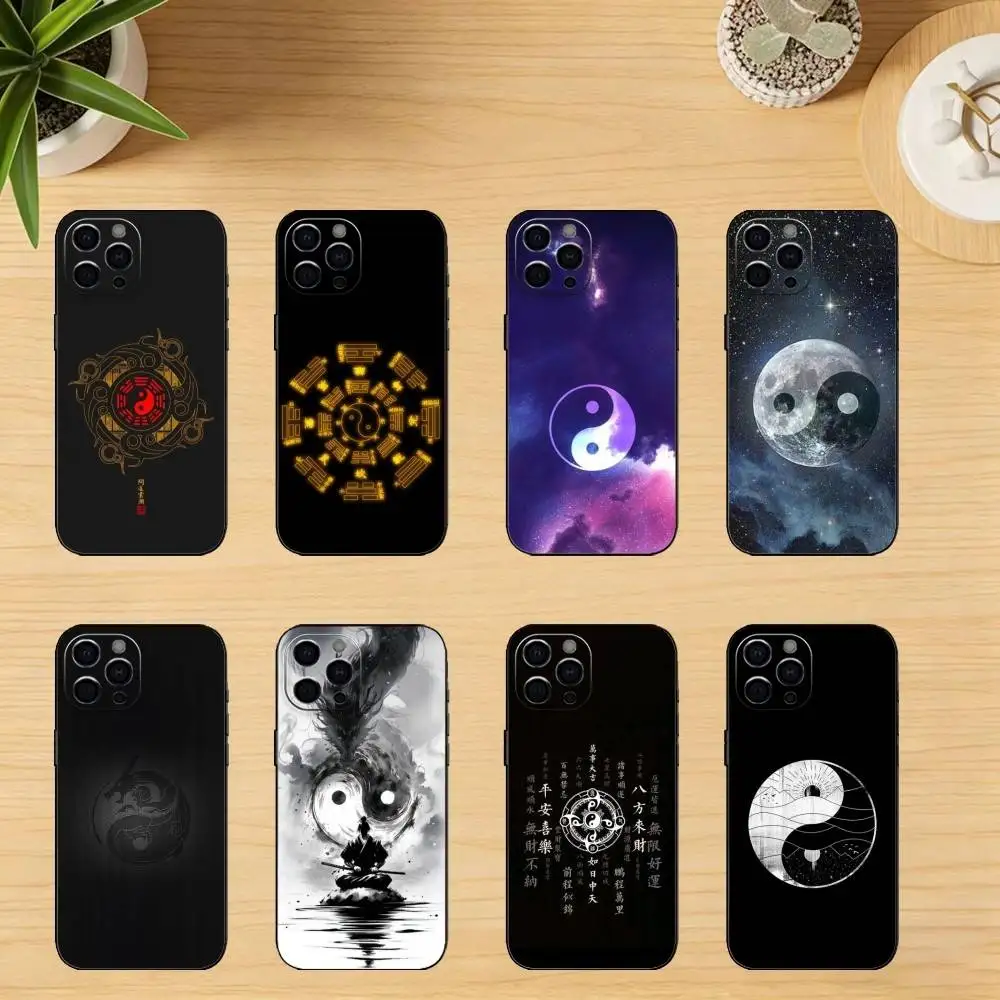 

Tai Qin Phone Case For iPhone 17,16,15,14,13,12,11 Plus,Pro,Max,XS Silicone black Soft Cover
