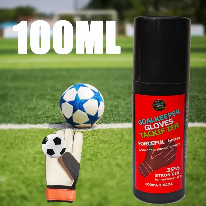 

1Pc 100ml Goalkeeper Glove Football Grip Spray for Goalkeeping Gloves Non-slip Enhanced Sticky Baseball Replacement Glove Glue