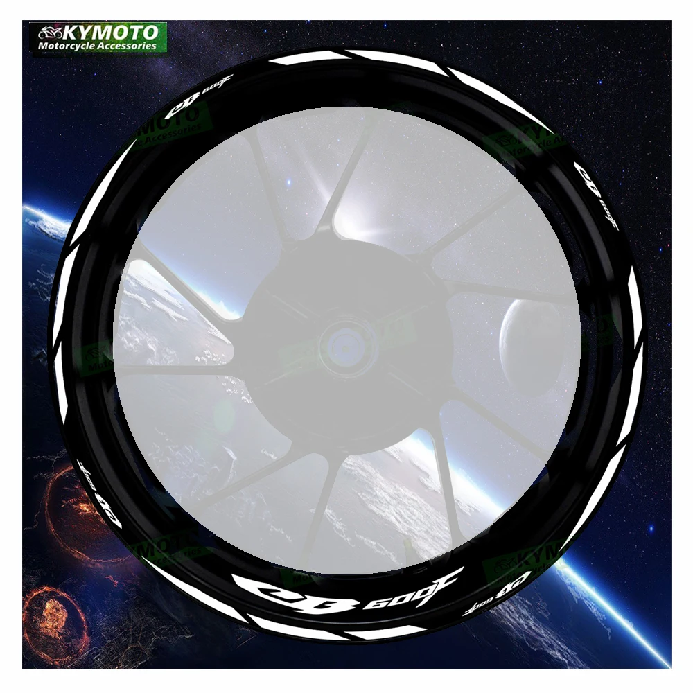 

For Honda CB600F CB 600F motorcycle accessories 17-inch front and rear wheel stickers modified reflective wheel rim stickers