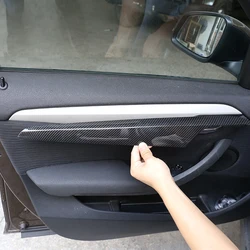 ABS Carbon Fiber for BMW X1 E84 2011-2015 Car Inner Door Panel Cover Stickers Interior Trim Anti-scratch Decoration Accessories