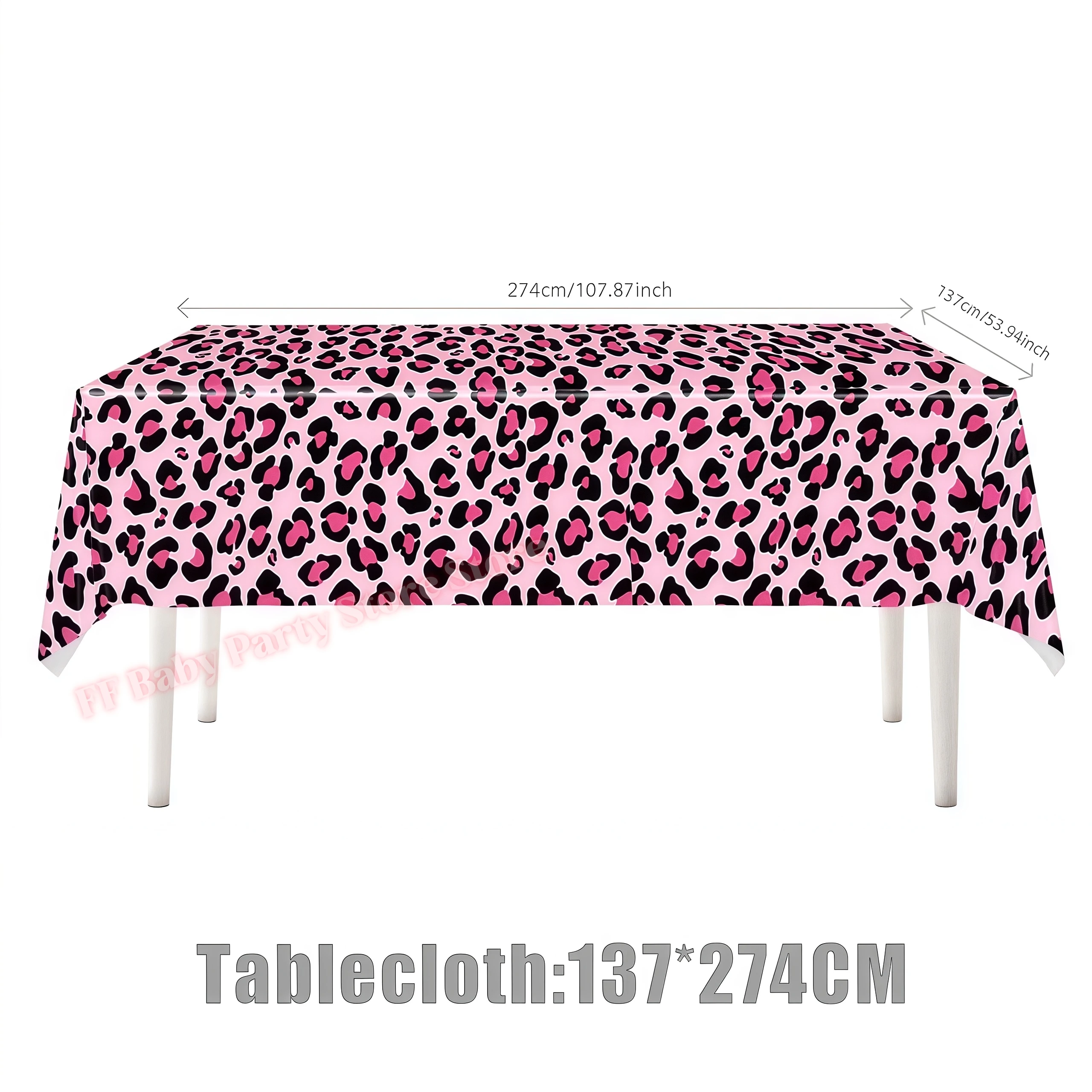Leopardenmuster Geburtstagsparty-Dekoration Mädchen-Geschenke Teller Becher Tier-Leoparden-Thema Partyzubehör für Feiern – Detail 23