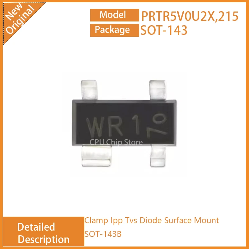 20Pcs/Lot  New Original  PRTR5V0U2X,215  PRTR5V0U2X Clamp Ipp Tvs Diode Surface Mount SOT-143B