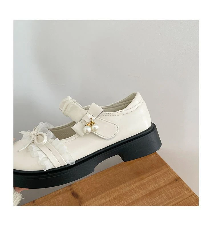 Neue Mary Janes Loafers mit klobigem Absatz, süße Schleifen-Schuhe für Damen, lässige Schuhe im Preppy College JK-Stil für Mädchen – Detail 23