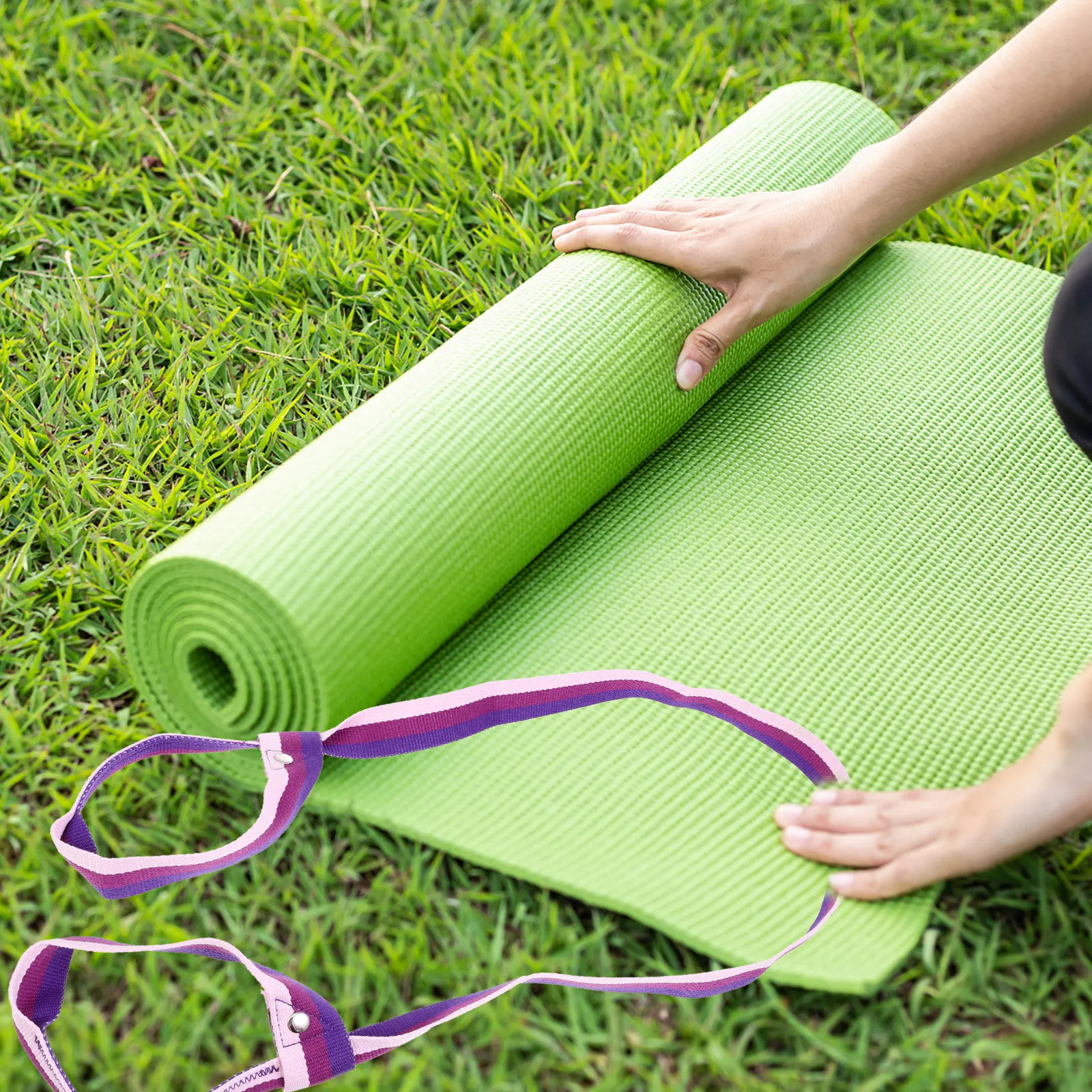 

Lightweight Cotton Yoga Strap For Mat Carry Shoulder Strap For Yoga Mat Exercise Fitness Accessories