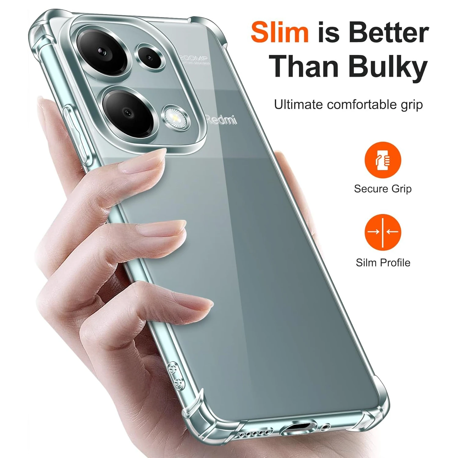Four-Corners Shockproof TPU Case for Xiaomi Redmi Note 13 Pro 5G Note 13 Pro+ Plus Protective Cover Clear Capa Fundas Coque image 2