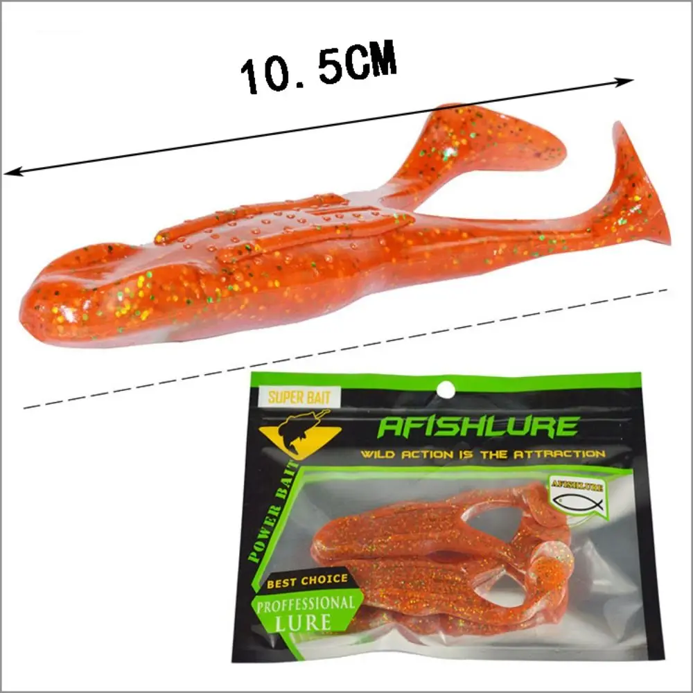 2PCS Silicone Soft Frog Fishing Lures 10.5cm/12g Jigging Lure Mini Soft Lure 3D Eyes Fishing Gear Product Fishing Tackle