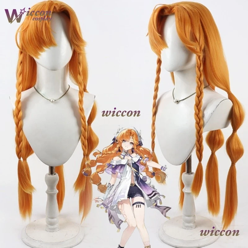 

Косплей Wuthering Waves SIGRIKA Косплей Парик Оранжевый Парик 90 см Длинные Волосы Термостойкое Волокно Волосы Хэллоуин Вечеринка Женщины Девушки