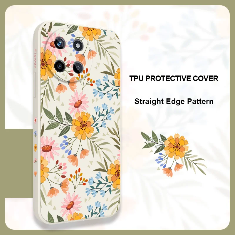 

Celestial Flower Phone Case For OPPO Realme 14 13 12 11 10 9 9i 8 8i 7 Pro Plus C35 C21Y C25Y C25 4G 5G Liquid Silicone Cover