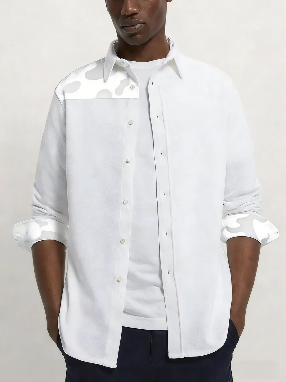 Eenvoudig modieus overhemd met - Large Men Formal Wear recensie en prijs
