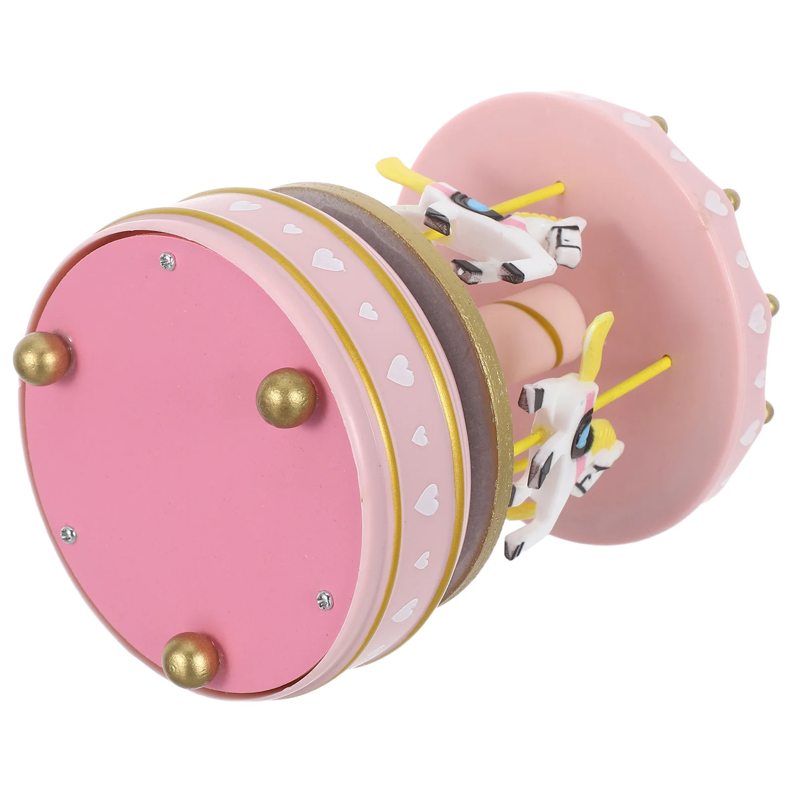 

Rotating Music Box Pink Carousel Horse Wind-Up Birthday Christmas Present Daughter Mom Wife Gift Musical Decor Holiday