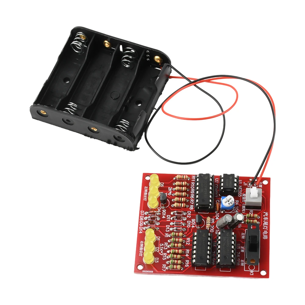 DIY Windbell 재미 납땜 전자 시뮬레이션 자동차 미등 DC 5-6V 학습 키트 납땜 연습 보드
