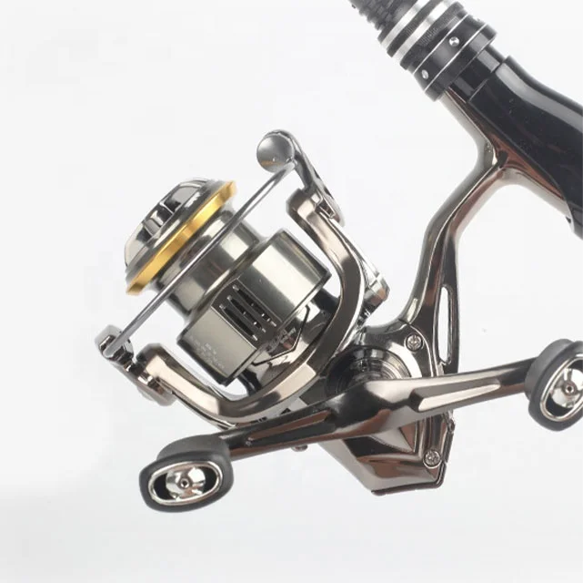 5.2:1 Gear Ratio Spinning Wheel Full Metal Spool High Quality Freshwater Spinning Fishing Reels Smooth Drag Fishing Tackle Gear