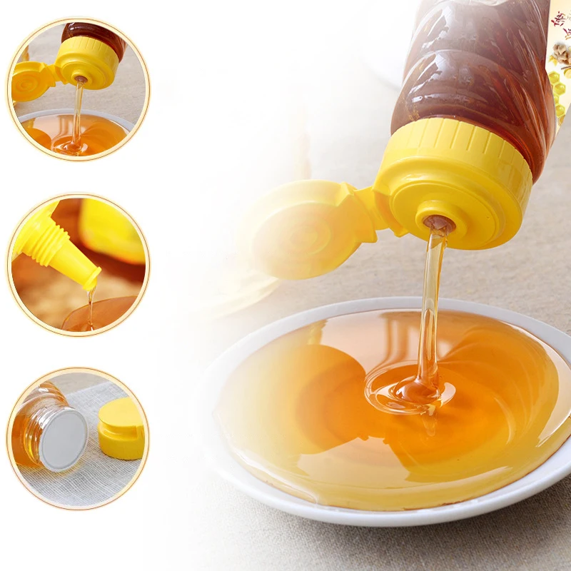 290ml Honey Bottles Bottle Squeeze Dispenser Packaging Salad Dressing Jar Mini Jam Clear Containers Empty Ketchup Syrup Sauce