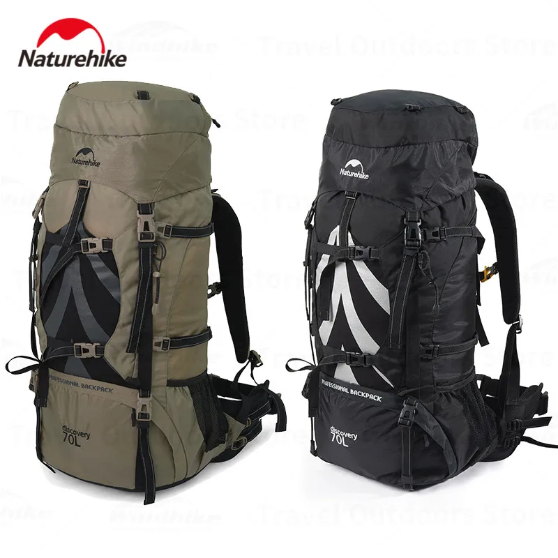 Naturehike Ultralight Backpack Camping Trekking Aluminum Frame With Rain Cover Sports Climbing Hiking Knapsack Travel Bag Men's