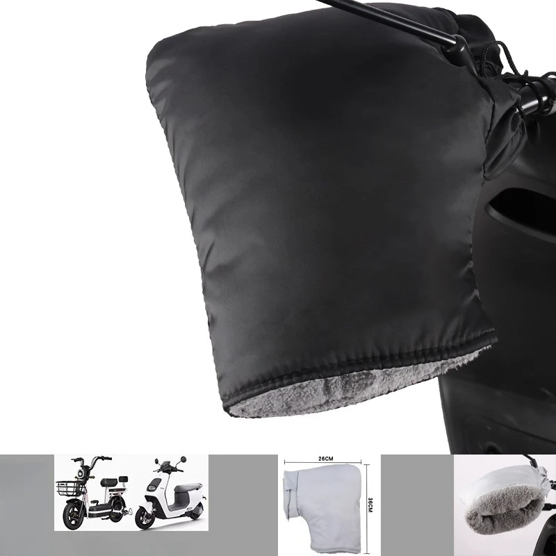 دراجة نارية المقود يفشل معدات الشتاء قفازات دفئا مقاوم للماء غطاء اليدين دراجة مقبض دافئ سميكة مقبض يغطي