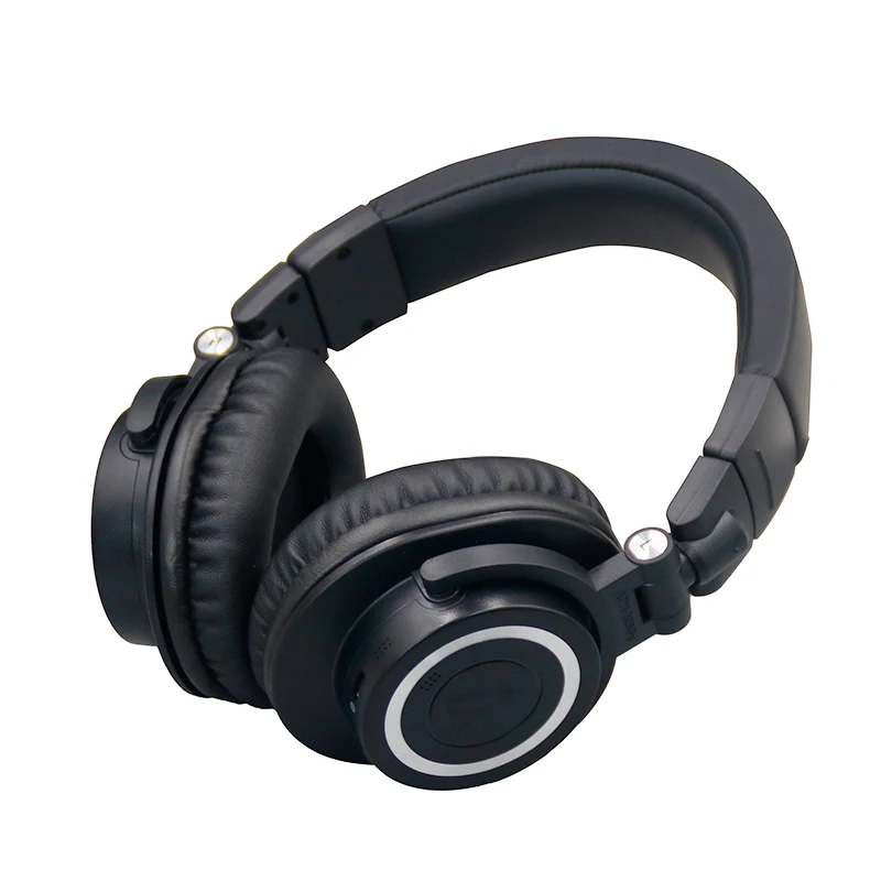 Headset Bluetooth nirkabel Over-Ear ATH-M50xBT2 dengan mikrofon untuk perjalanan, DJ, kinerja langsung, panggilan suara Gaming