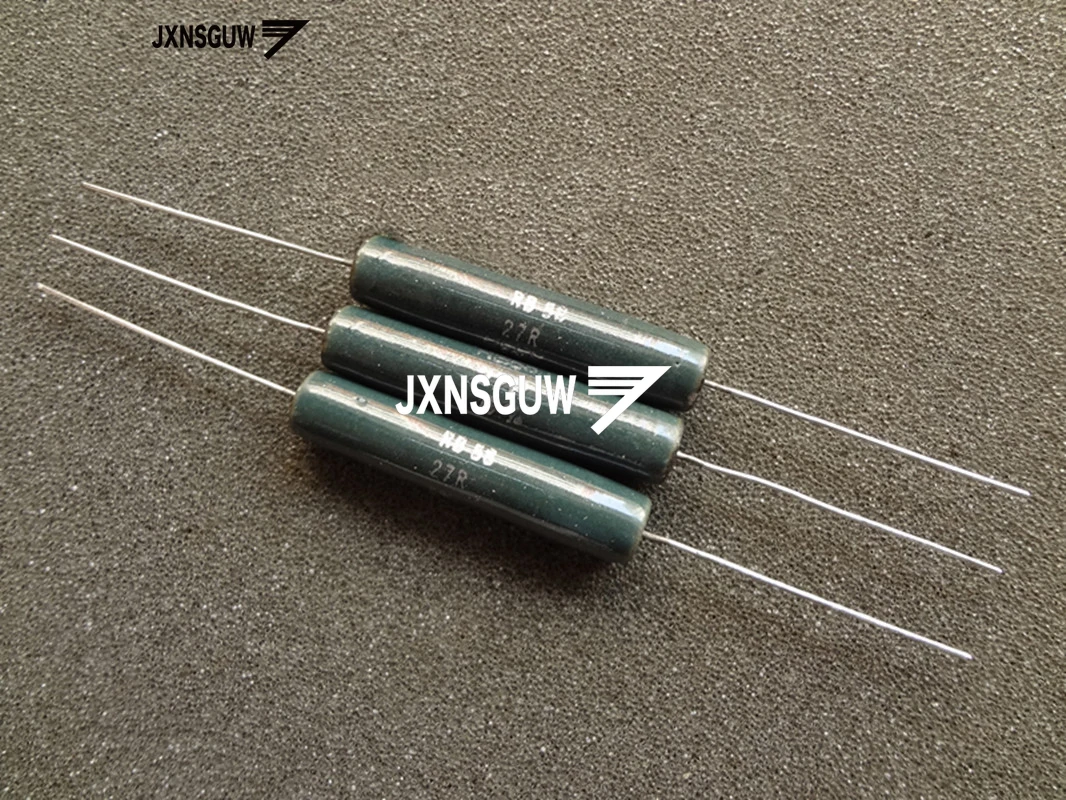10PCS NEW Original VISHAY sfernice RB58 10W27R 9x45MM Advanced resistance 10W 27R Ceramic resistance 10W27ohm free shipping