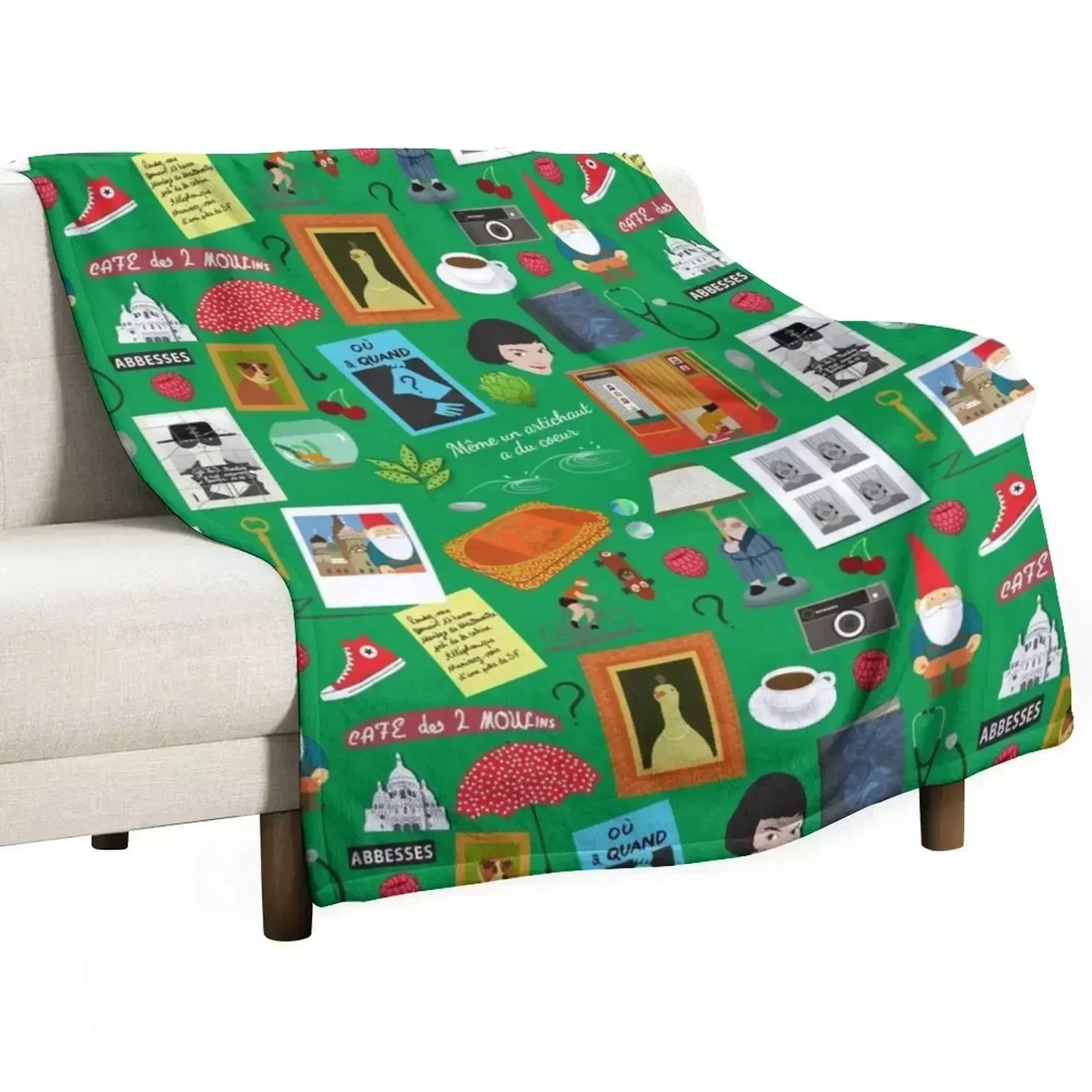 Amelie Throw Blanket Easy Care Comfortable Blanket for Couch