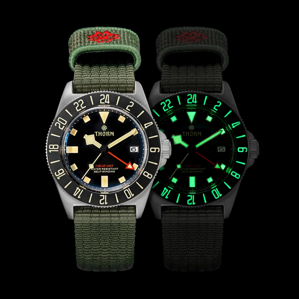 Thorn T020 42mm NH34 Titanium Diver Watch GMT Automatic Movement