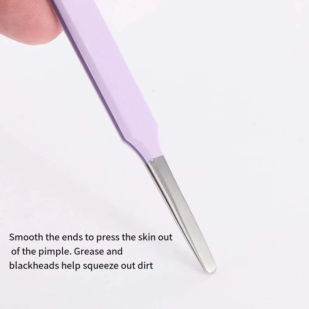 Multifunctional Round Tip Eyebrow Tweezers Stainless Steel Straight False Eyelashes Applicator BeautyPrecision Tweezers