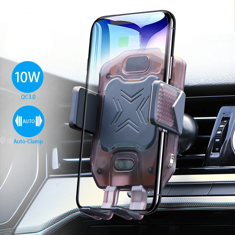 Car mobile phone navigation bracket Car trend wireless fast charging support frame fixed