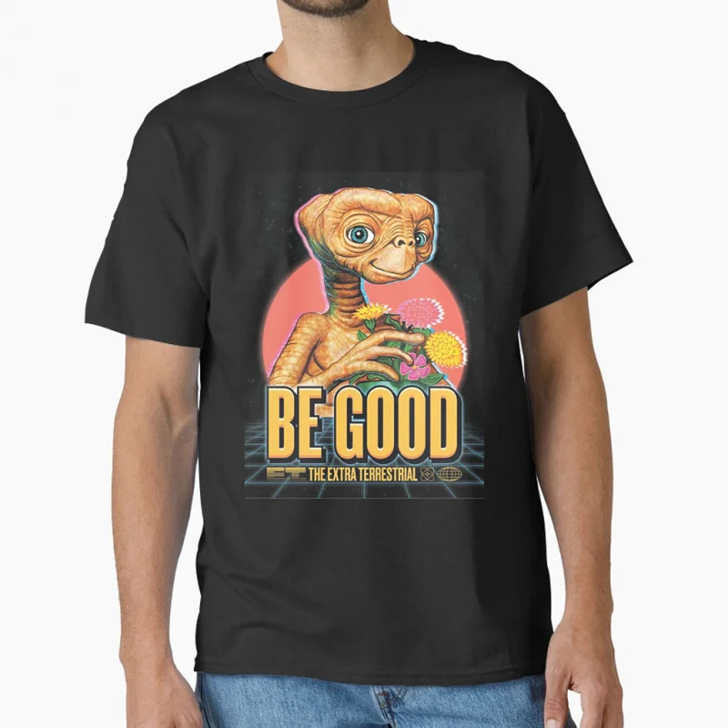 

80s Retro sic fi Cute Alien movie E.T. be good The Extra-Terrestrial vintage Gift T shirt large size Tops S-6XL mens clothing