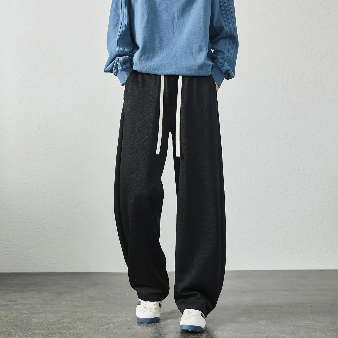 

UR YTUT американские свободные мужские повседневные белые рабочие брюки, осенние прямые широкие длинные брюки, модный бренд