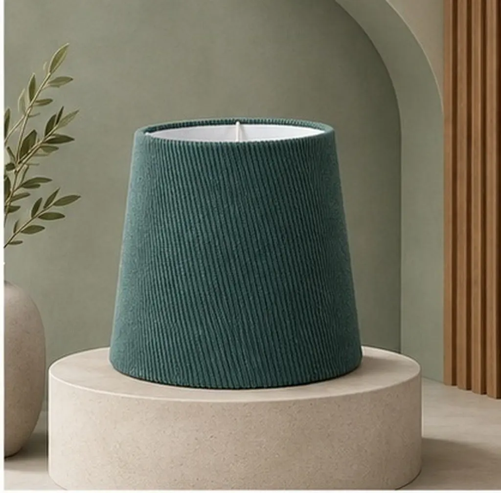 Modern Fabric Lamp Shade Desk Table Lamp Cloth Drum Lampshade for Bedroom Living Room Study Night Light 7.1 Upper 9.1 Bottom 7.9