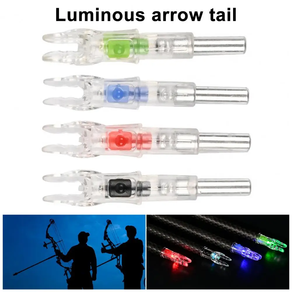 3 Pcs Lighted Nocks for Arrows with 0.244 Inside Diameter LED Light Up Nocks with ON/Off Switch for Archery Hunting