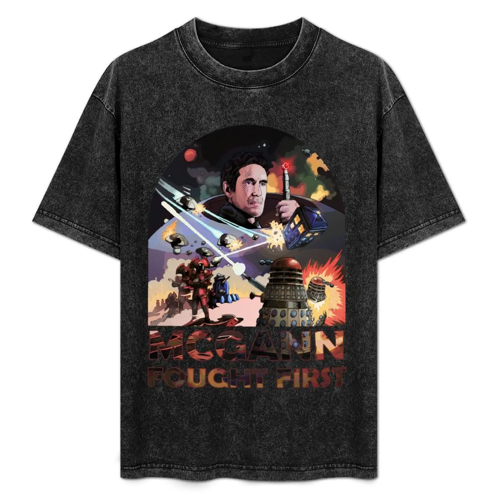 

Футболка Mcgann Fought First, спортивная повседневная дышащая футболка