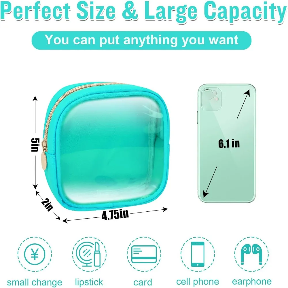 Organizer Pvc Cosmetic Bag Multi-function Waterproof Storage Bags Small Zipper Makeup Organizers Girls