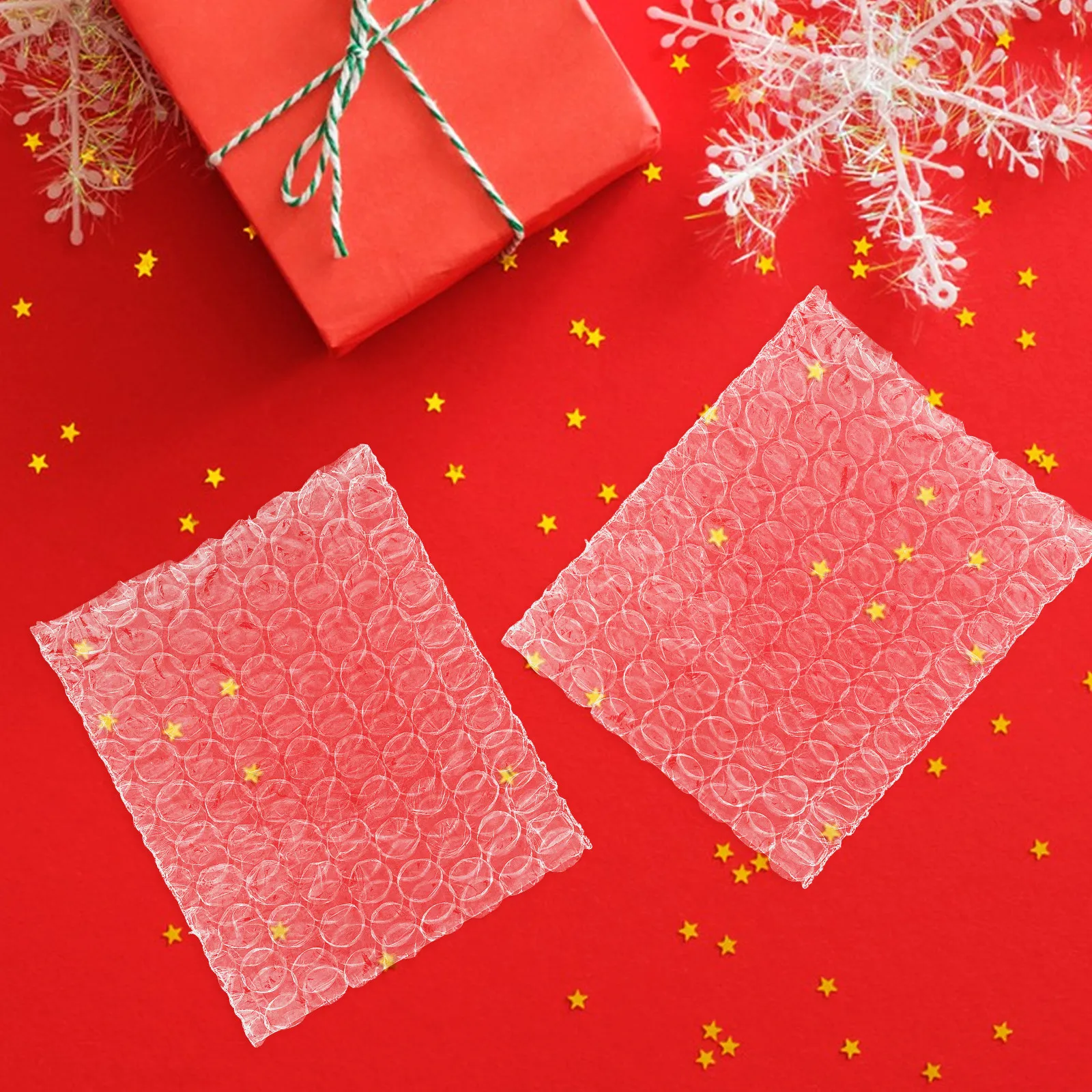 100Pcs Thick Bubble Pouches Transparent Shockproof Foam Packaging for Small Business Shipping Storage Cushioning Protection