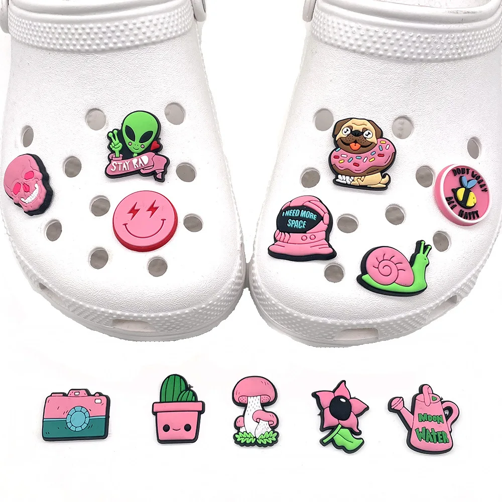 Shoe Charms Accessories for Crocs Sandals DIY Pink and Fresh New Accessories and Decorations Are Detachable Y2k Fashion Anime